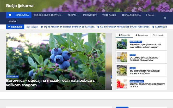 Screenshot of bozja-ljekarna.com