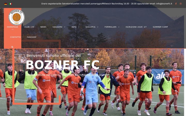 Ekraanipilt saidist boznerfc.it