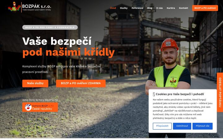 Screenshot of bozpak.cz