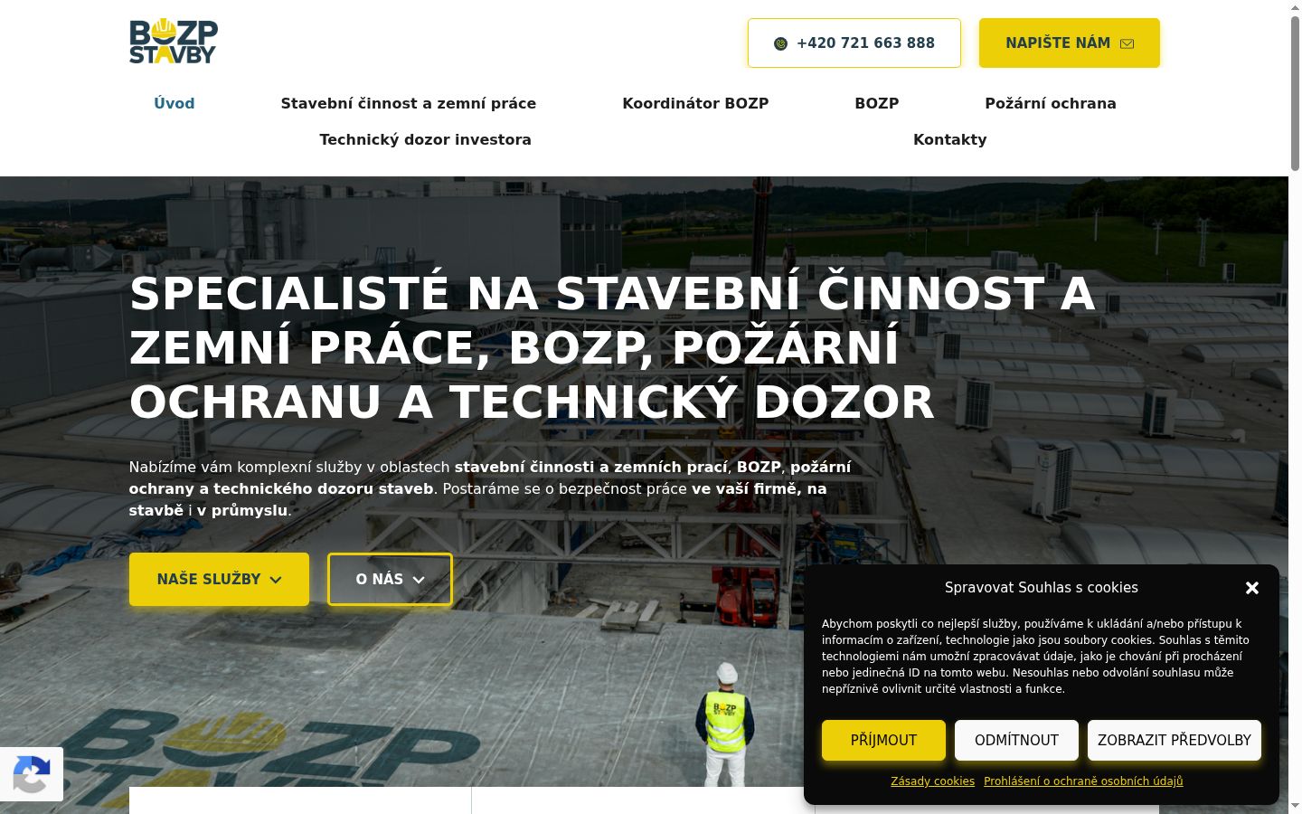 Képernyőkép a bármilyen interakció előtt megjelenő hozzájárulási bannerről