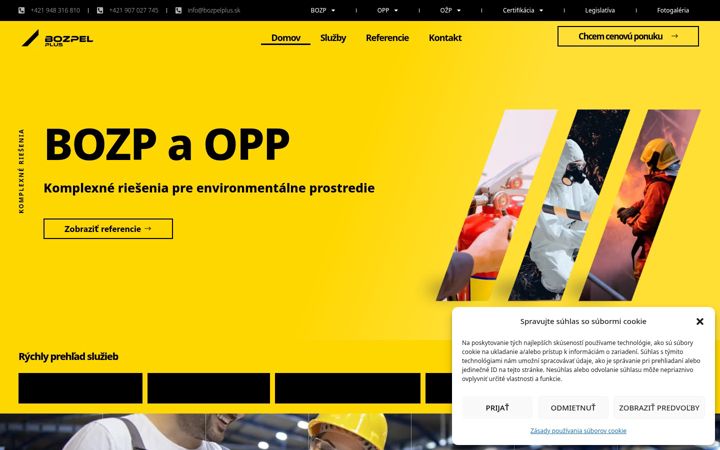 Screenshot of bozpelplus.sk