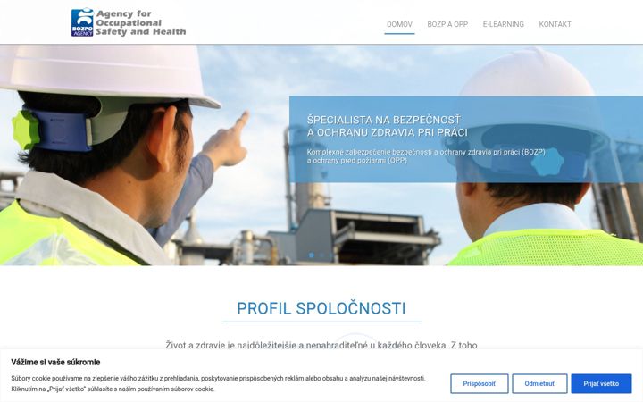 Screenshot of bozpo.sk