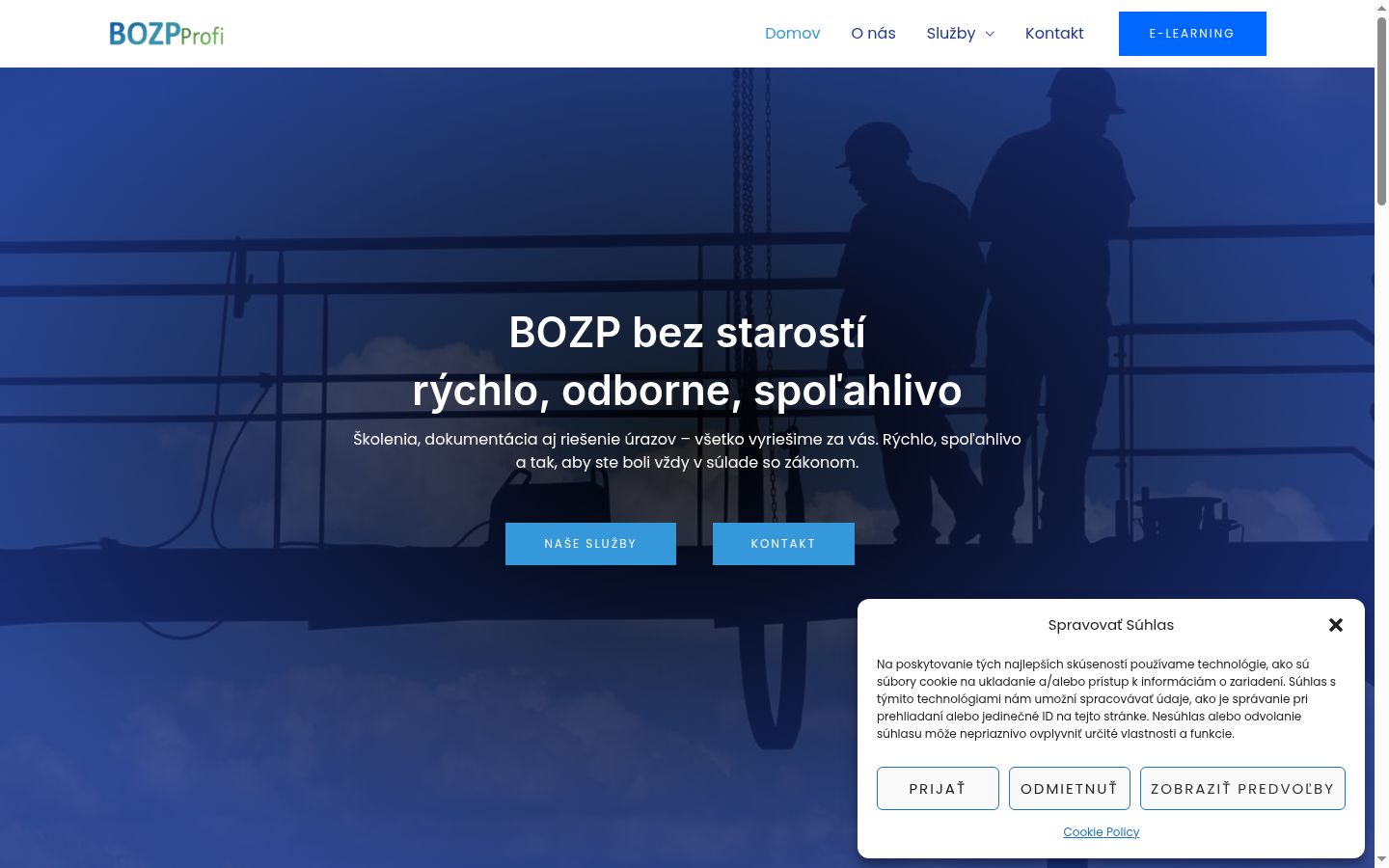 Ekrānuzņēmums ar piekrišanas baneri, kas tika rādīts pirms jebkādas mijiedarbības