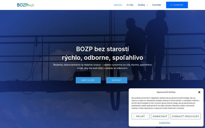 Screenshot ta' bozpprofi.sk
