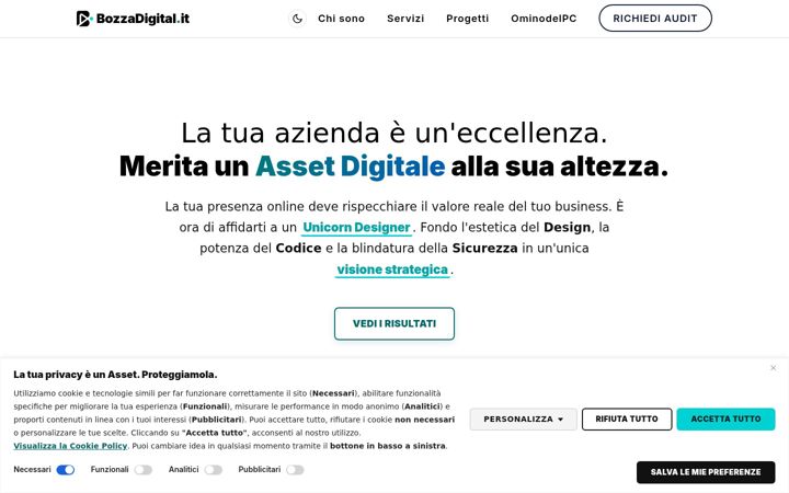 Screenshot of bozzadigital.it