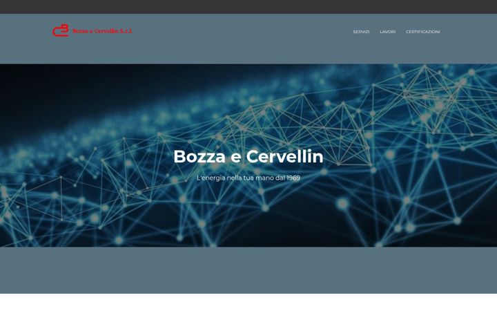 Screenshot stránky bozzaecervellin.it