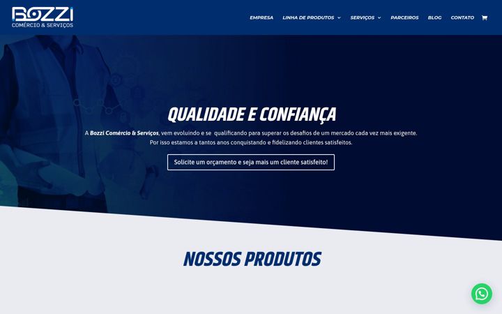 Screenshot of bozzi.com.br