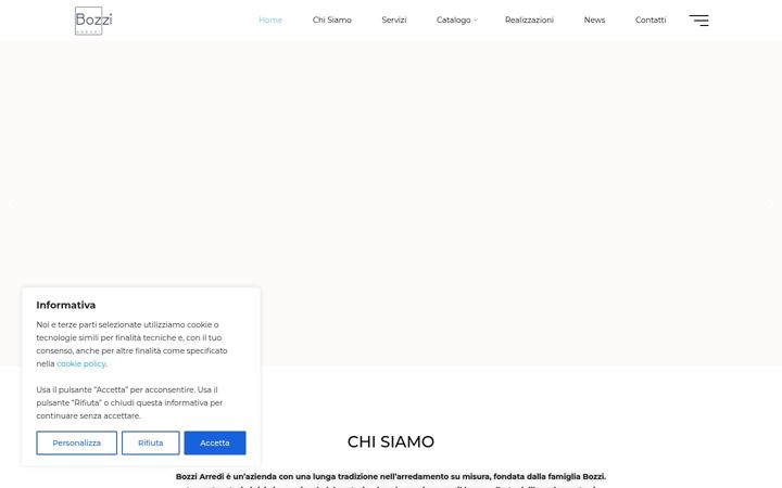 Screenshot of bozziarredi.it