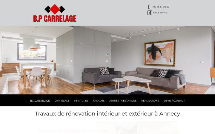 Screenshot of bp-carrelage.fr