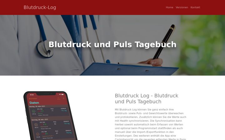 Screenshot of bp-log.app