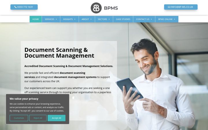 Screenshot ta' bp-ms.co.uk