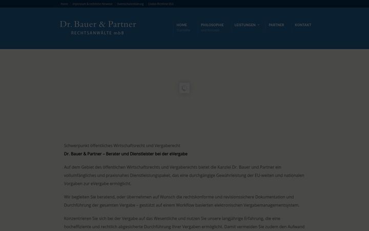 Screenshot of bp-recht.de