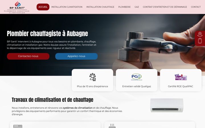 Screenshot of bp-sanit.fr