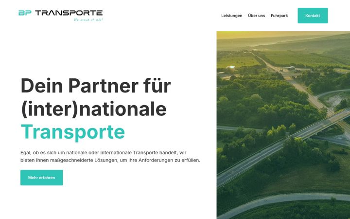 Screenshot of bp-transporte.at