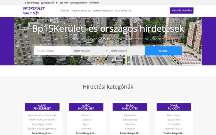 Screenshot of bp15kerulethirdetoje.hu