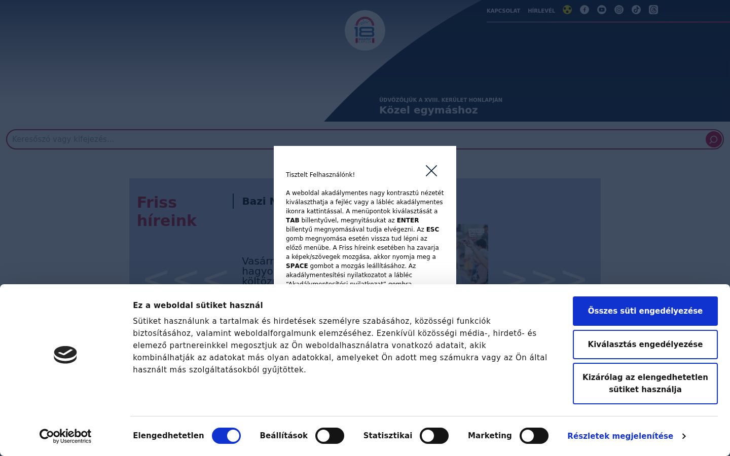 Snímka obrazovky banera súhlasu zobrazeného pred akoukoľvek interakciou