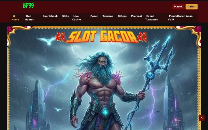 Screenshot of bp99slot.com