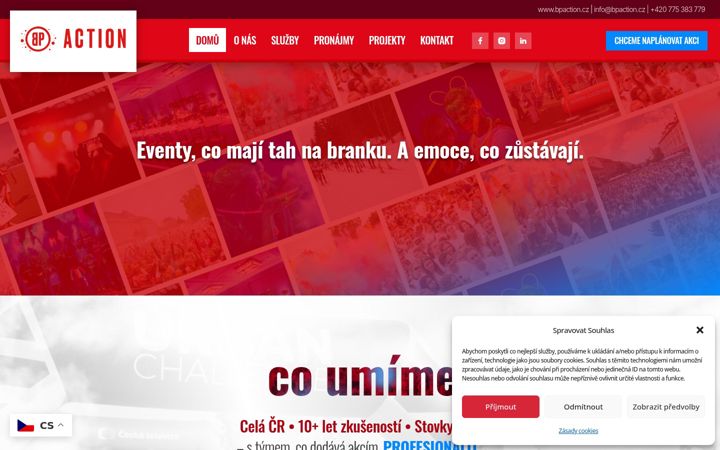 Ekrānuzņēmums no bpaction.cz