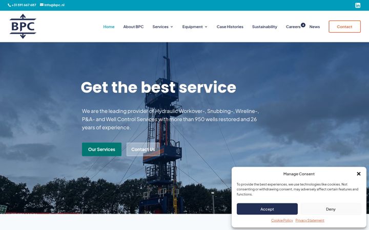 Screenshot of bpc.nl