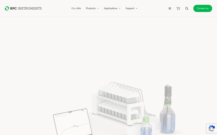 Screenshot of bpcinstruments.com