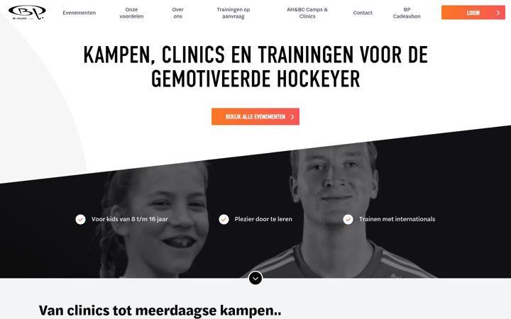 Екранна снимка на bpcollege.nl