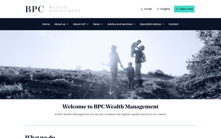 Screenshot ta' bpcwealth.co.uk