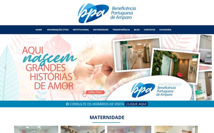 Posnetek zaslona bpdeamparo.com.br
