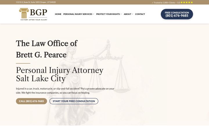 Screenshot of bpearcelaw.com