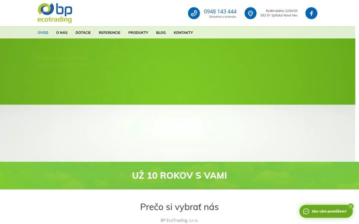 Screenshot of bpecotrading.sk