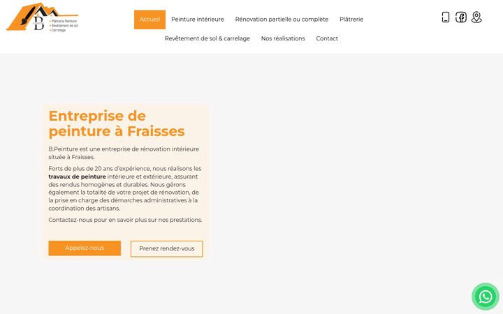Screenshot of bpeinture.fr
