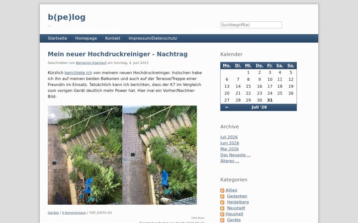 Screenshot of bpelog.de