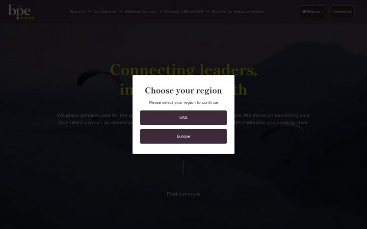 Screenshot of bpesearch.com