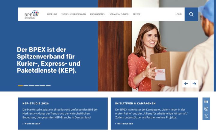 Екранна снимка на bpex-ev.de