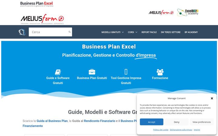 Screenshot of bpexcel.it