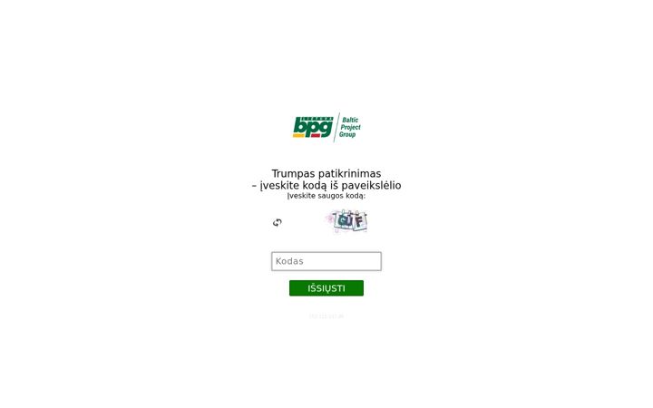 Screenshot of bpgrupe.lt