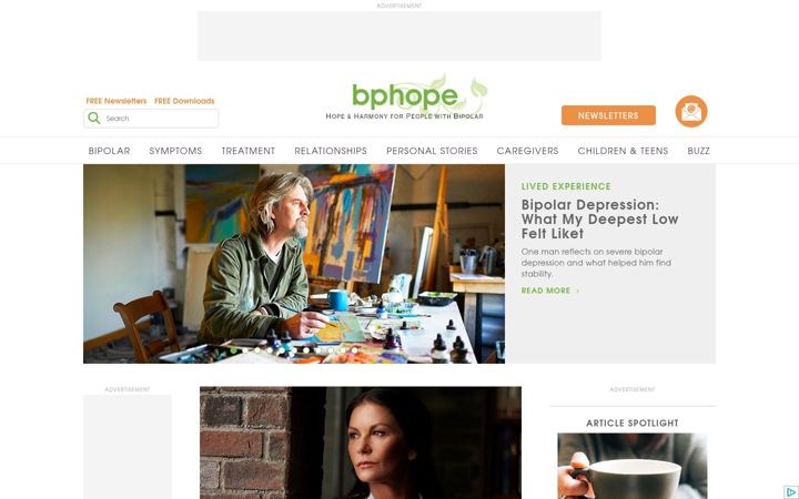 Screenshot of bphope.com