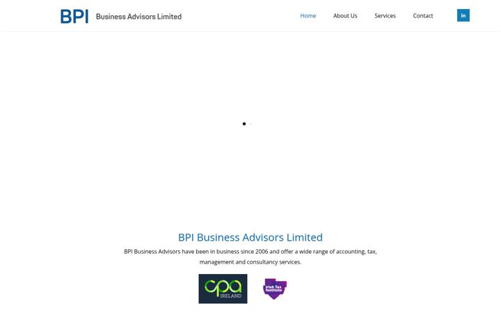 Екранна снимка на bpibusiness.ie