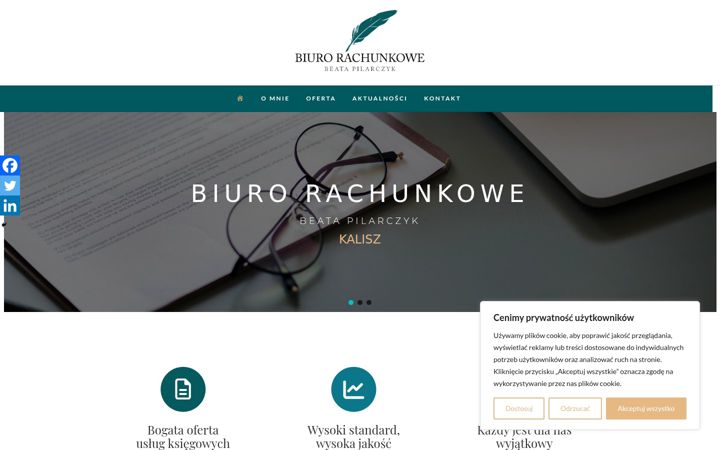 Screenshot of bpksiegowosc.pl