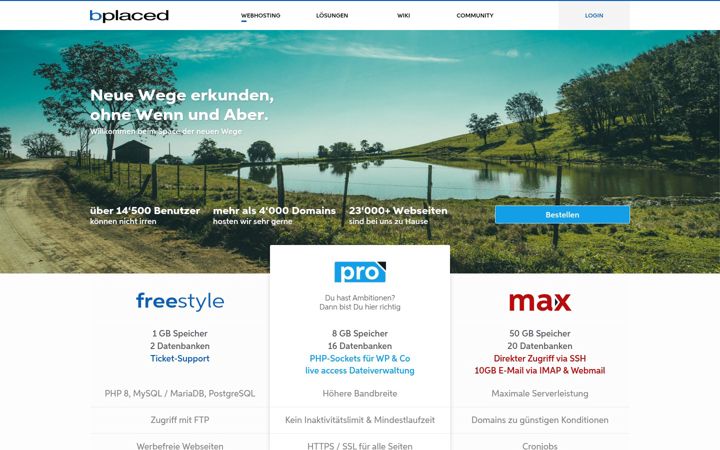 Screenshot of bplaced.de