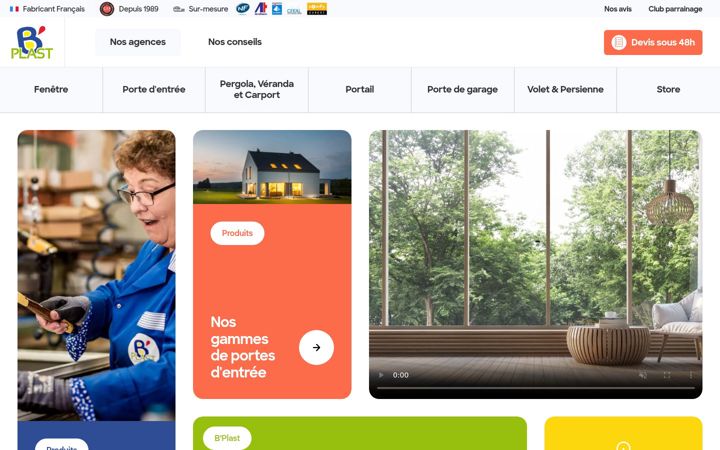 Screenshot of bplast.fr