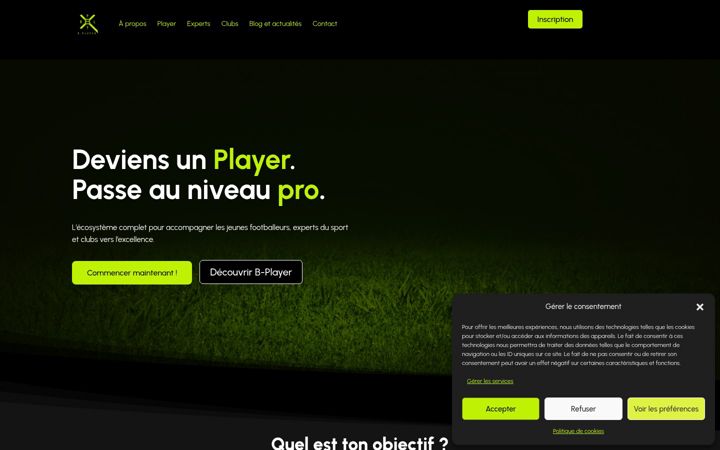Screenshot of bplayer.fr