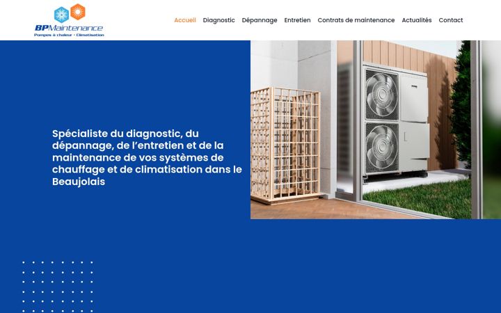Screenshot of bpmaintenance.fr