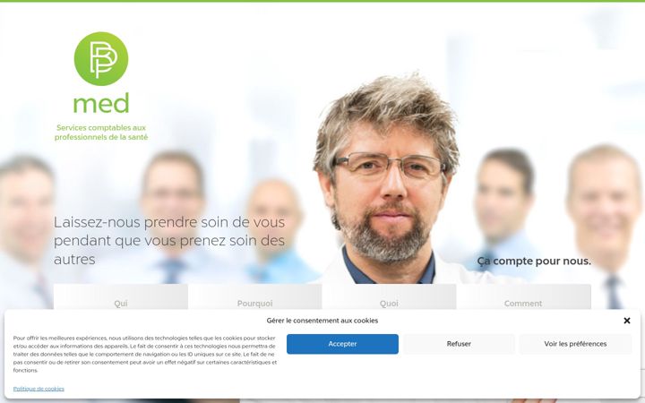 Screenshot of bpmed.ca