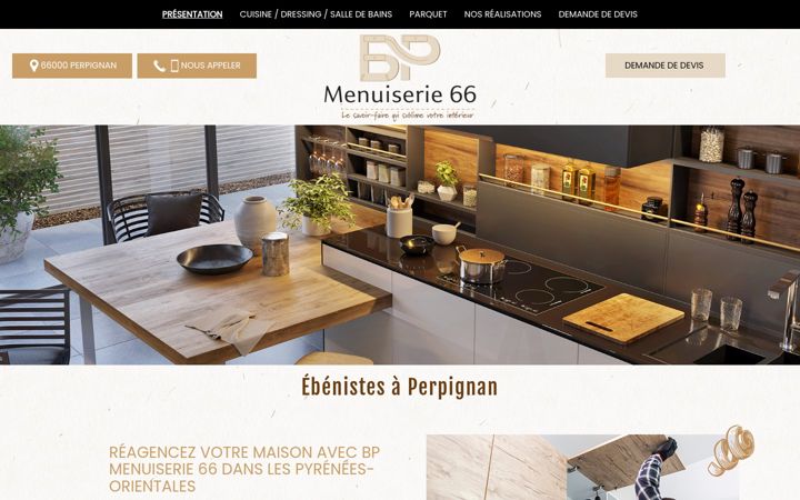 Screenshot of bpmenuiserie-66.fr
