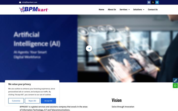 Screenshot of bpmkart.com