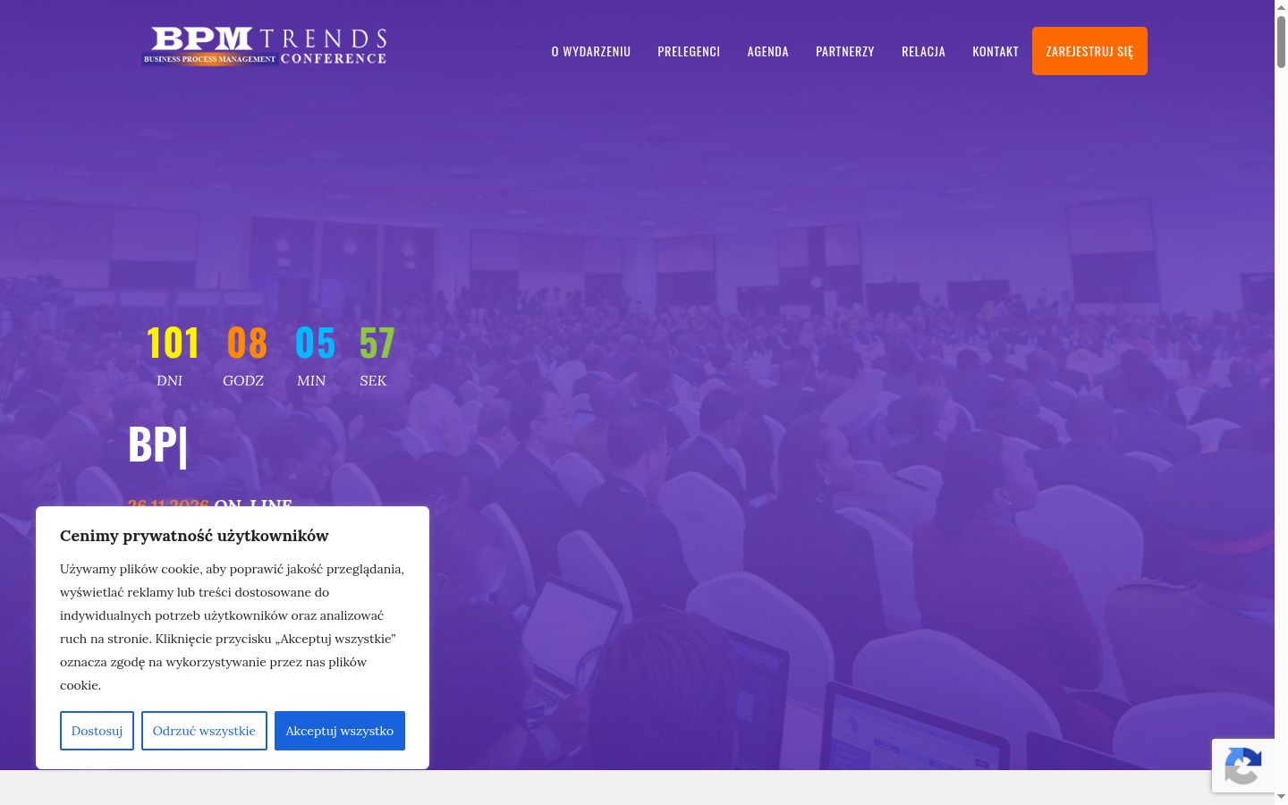 Screenshot tal-banner tal-kunsens muri qabel kwalunkwe interazzjoni