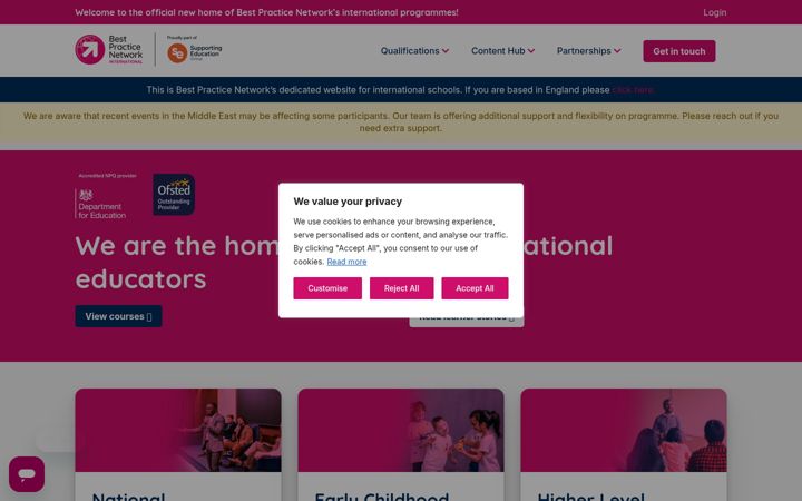 Screenshot of bpninternational.com