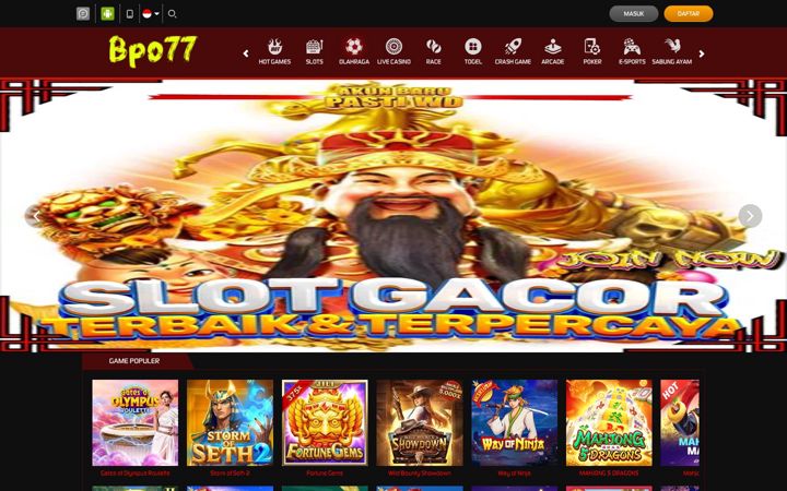 Screenshot of bpo77slot.com