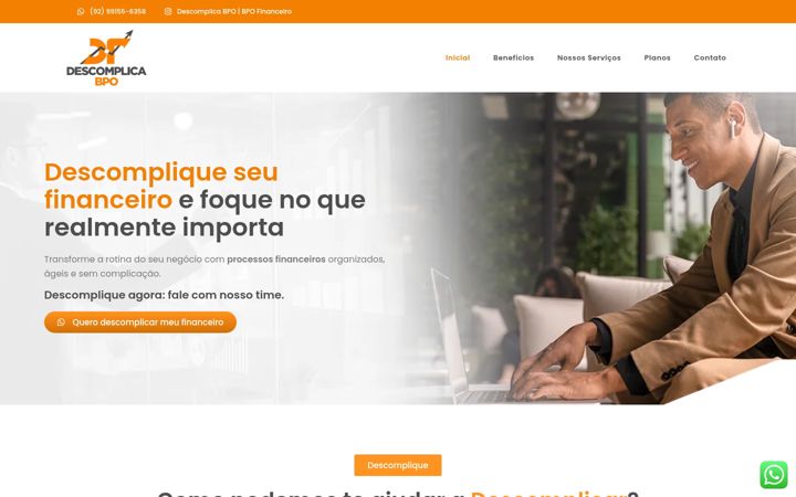 Screenshot of bpodescomplica.com