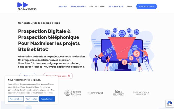 Screenshot of bpomanagers.com